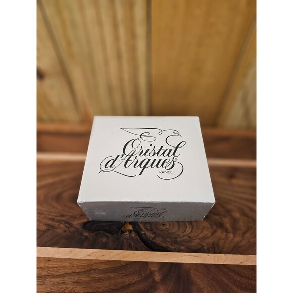 Cristal DArques France Crystal Desk Clock With Roman Numerals & Battery Included - Picture 2 of 12